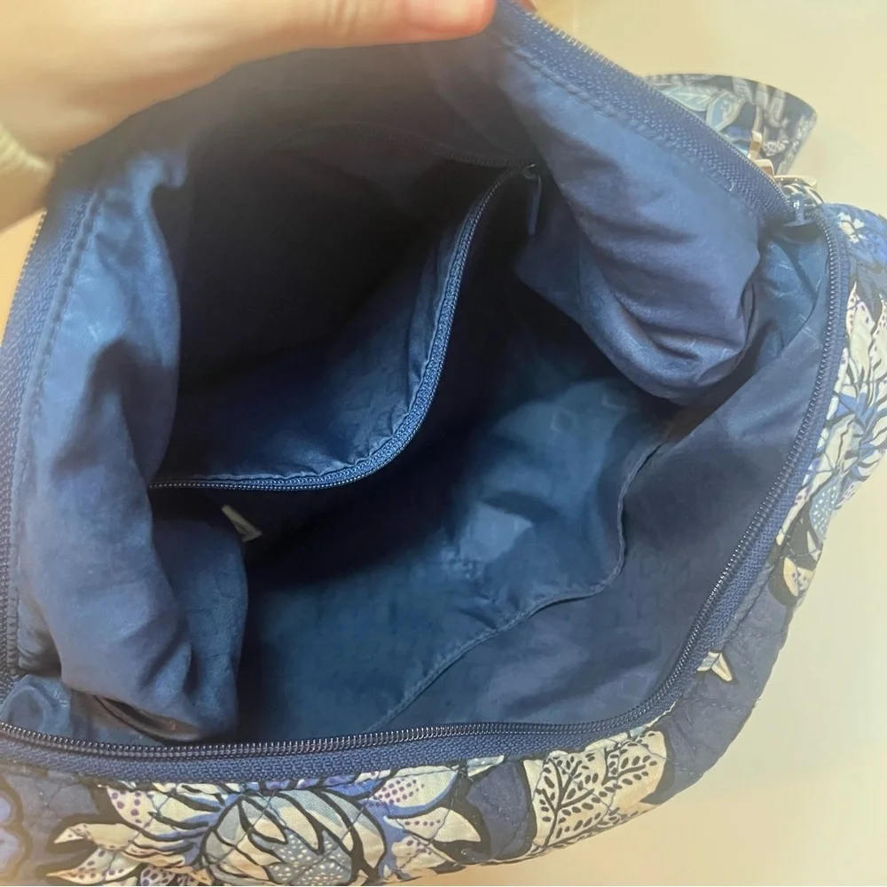 Vera Bradley Navy and White Floral Shoulder Bag/Crossbody